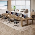 thumbnail image 5 of Tribesigns 7 ft Conference Table for 6 to 8 People, Modern Rectangle Meeting Table, Natural Wood, 5 of 6