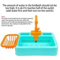 thumbnail image 4 of kathson Bird Bathtub Parrot Shower Box Bathing Tub Container Cage Accessory for Small Medium Parakeet Cleaning Supplies,Two Uses: Parrot Bathtub and Kitchen Sink Toy, 4 of 9