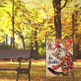 thumbnail image 4 of Thanksgiving Be Thankful Cat Large Decorative House Flag, Fall Maple Leaves Kitty Farmhouse Yard Garden Outside Decor, Autumn Kitten Holiday Burlap Outdoor Home Decoration Double Sided 28 x 40, 4 of 5