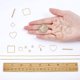 thumbnail image 3 of Kit de inicio para hacer aretes con 10 pares de cuadrados huecos geométricos, cadena de borlas largas clásicas con ganchos, suministros para hacer joyas, 1 caja, 3 of 8