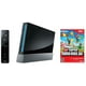 thumbnail image 1 of Nintendo Wii Console Game system Black - New Super Mario Bros Bundle (Refurbished), 1 of 5