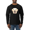 Black, variant on Labrador Dog Animal Lover Mens Long Sleeve Shirt