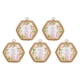 thumbnail image 1 of Uxcell 5 Piezas de Aros Hexagonales de 4.8" x 4.3" Imitación de Madera para Bordado, Aro de Punto de Cruz para Manualidades de Costura, Decoración, Marrón, 1 of 6