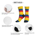 thumbnail image 5 of Mens Crew Socks Womens Colombia Flag Workout Training Athletic Socks, 5 of 7