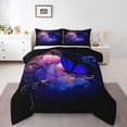 thumbnail image 1 of Erosebridal Butterfly Comforter Sets Queen Size,Gradient Bedding Queen Comforter Set,Kids Room Decorative,Reversible,Ultra Soft,3 Pieces, 1 of 7