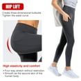 thumbnail image 4 of OUSITAI Women's High Waist Yoga Pants Pocket Gym Fitness Sports Capri Leggings Workout, 4 of 7
