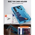 thumbnail image 3 of Funda de teléfono Vizvera RFID Wallet con tarjetero para Samsung Z Fold 6, 3 of 8