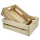 thumbnail image 2 of 2 cajas de almacenamiento de madera con asa hueca, hechas a mano, para el hogar y la tienda., 2 of 6