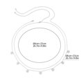 thumbnail image 2 of Hukapapa Cadenas de cintura para mujer Cadena de doble capa Cadena para el cuerpo Playa de verano Joyería para el cuerpo sexy Regalos de cadena, 68+25 cm, 2 of 5
