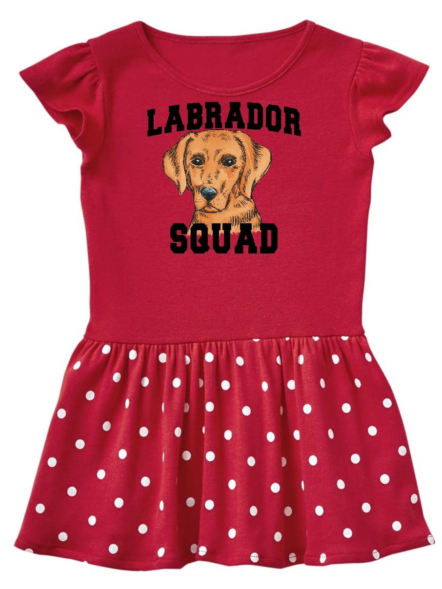 INKtastic Dog Labrador Squad Toddler Dress