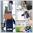 thumbnail image 5 of Fammart Large Canvas Tote Bag for Women with Zipper & Compartments, Crossbody Laptop Bags for Work College Travel, 5 of 8
