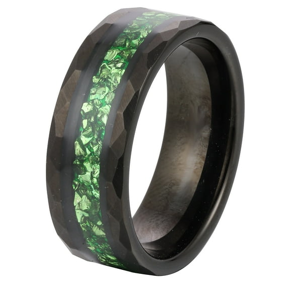 Wood Inlay, Unique Mens Wedding Band, Tungsten and Wood Inlay Man Ring, Minimalist Industrial Design Ring Gift