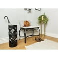 thumbnail image 2 of Mango Steam 22" Black Round Ivy Metal Large Umbrella Stand for Entryway & Living Room, 2 of 2