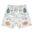 thumbnail image 7 of FORMRS Boys Swim Trunks Quick Dry Mesh Liner Boardshorts Sizes XS-XL, Cartoon Doodles, 7 of 7