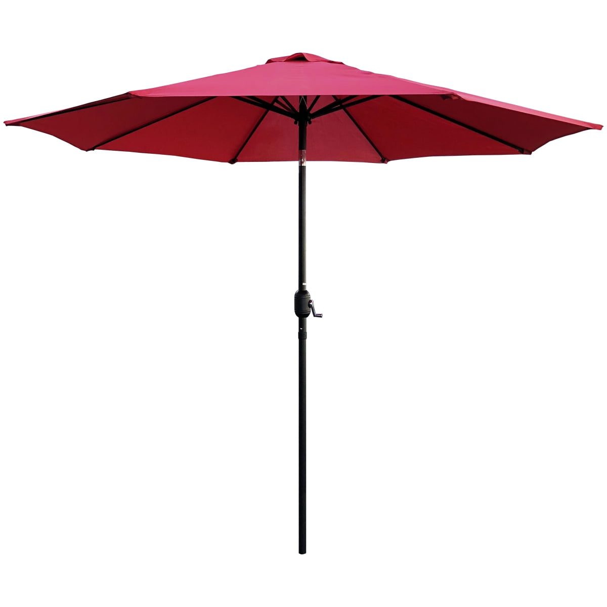 AbbLe 9 Feet Crank & Tilt Patio Umbrella-Red