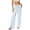 Blue, variant on Tqcoqu Women's Striped Palazzo Pants,Wide Leg Lounge Pant,Casual Baggy Elastic Waist Straight Drawstring Trousers