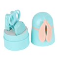thumbnail image 1 of Cortauñas para bebé, tijeras, pinzas, juego de manicura, Kit de cuidado de uñas para cabello recién nacido (azul), 1 of 8