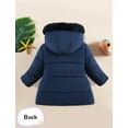 thumbnail image 4 of Happy Cherry Kids Winter Coat Baby Girls Thick Jacket Warm Coat with Hood Toddler Fleece Jacket Heavyweight Coat Outerwear Padded Outwear 3-4 T, 4 of 7