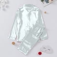 thumbnail image 5 of NMMUED Matching Christmas Pajamas for Family Matching Pajamas for Family Fall Pajamas Christmas Vacation Pajamas Silk Pajamas Family Christmas Pajamas Lounge Wear White L, 5 of 7