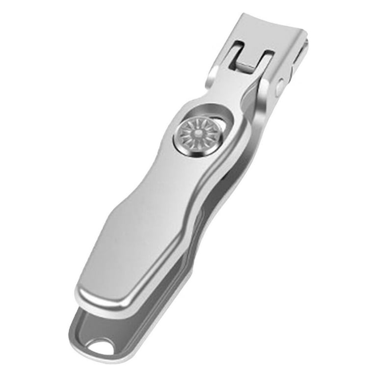 Nail Clippers Men Thick Nails Heavy Duty Toe Nail Clippers Seniors  Stainless Steel Wide Jaw Opening No Splash Fingernail Cutters Long Handle  Silver 