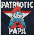 thumbnail image 2 of USA American Patriotic Papa Smurf Youth T Shirt Tee Boys Infant Toddler Brisco Brands 4T, 2 of 5