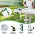 thumbnail image 6 of HARIPUL Fish Cleaning Table with Sink, Camping Sink Station with Faucet and Sprayer, Fish Cleaning Station Fillet Table, Black, 6 of 7