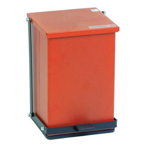 Detecto Step-On Waste Can Receptacle&#44; Red - 24 Quart Capacity