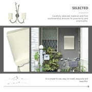 Homoyoyo Beige Wall-Mounted Decorative Mailbox and Practical Outdoor Indoor Use Secure Mail Storage