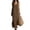 *Brown, variant on Women's and Women's Plus Cotton Linen Maxi Dress , Ladies' Sleeveless V Neck Side Split Dress , Summer Beach Vacation Dresses For Women,Dark Gray,S-5XL