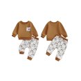 thumbnail image 2 of Gupgi Ensemble 2 Pcs Automne Bébé Garçon Chandail à Manches Longues Col Rond Imprimé Duck, 2 of 9