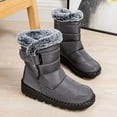 thumbnail image 6 of Mepaouo Snow Boots for Women Men High Top Lined Hiking Boots Anti Slip Warm Couple Booties, 6 of 9