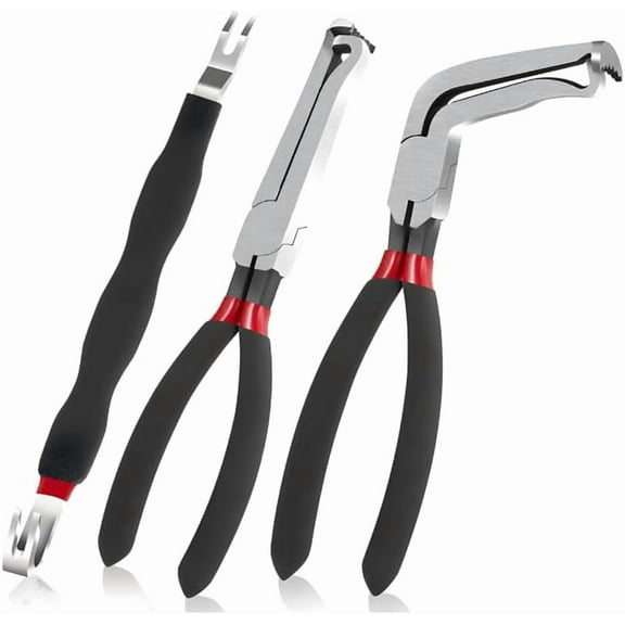 3 Pcs Premium Electrical Disconnect Pliers Set - 37960, 37980, Electrical Connector Separator 13120, 8 Inch 60 Degree Circuit Breaker Plier, Automotive Electrical Plug Connectors