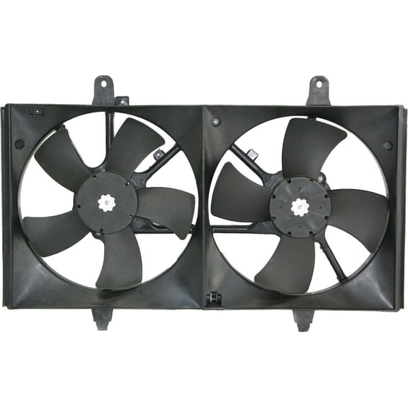 Cooling Fan Assembly Compatible with NISSAN ALTIMA 2002-2006 / MAXIMA 2004-2008 Dual Fan Type