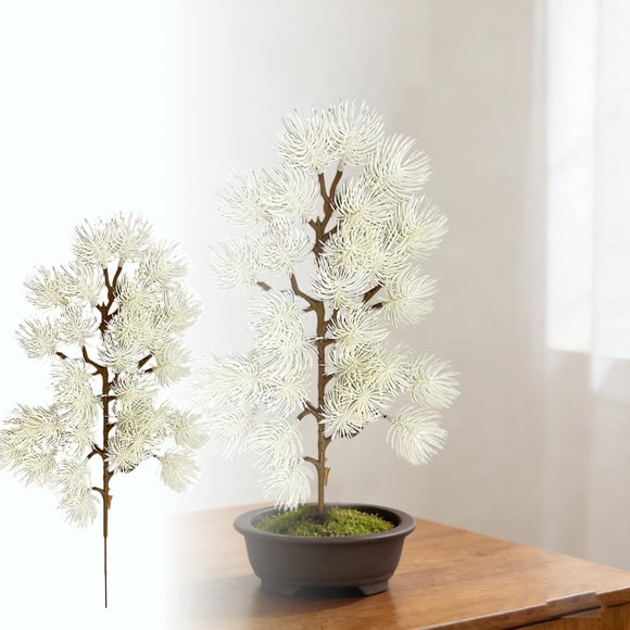 TIELUTT 34 Cm in Length with A Diameter Of 15 Cm At the Branches Realistic Green for Mini Flowers in Winter Flowers Sunflower Flowers Easter Flowers Wedding Garland