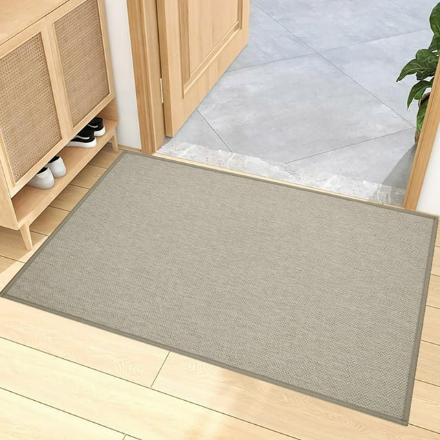 YYSDCY Offres du Jour Liquidation! Tapis d'Entrée Uni, Tapis de Salle de Bain Absorbant, Tapis de Porche Antidérapant, Tapis d'Entrée Résistant à la Saleté et Séchage Rapide pour Usage Extérieur Ou Intérieur