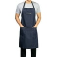 thumbnail image 4 of Chef Code Denim 3-Pocket Bib Apron with Adjustable Neck Strap, 34" Long, 4 of 5