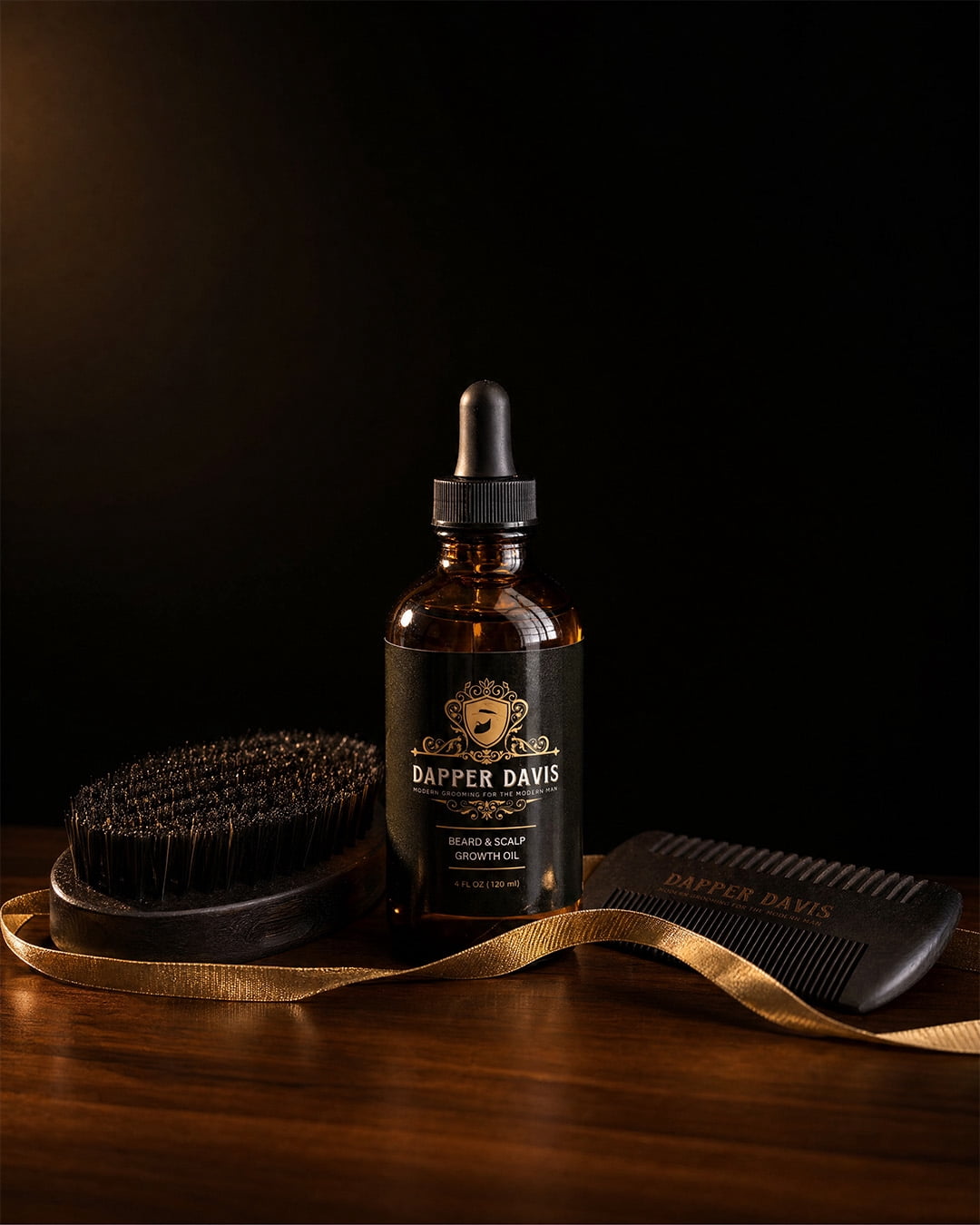 Dapper Davis Beard & Hair Growth Oil for Men – Natural Scalp and Beard Oil for Thicker Fuller Hair