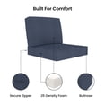 thumbnail image 4 of Covers&All Outdoor Seat/Back Cushion with Eco-friendly  Sunbrella® Fabric (28½”L x 28½”W x 5”Thick), 4 of 8