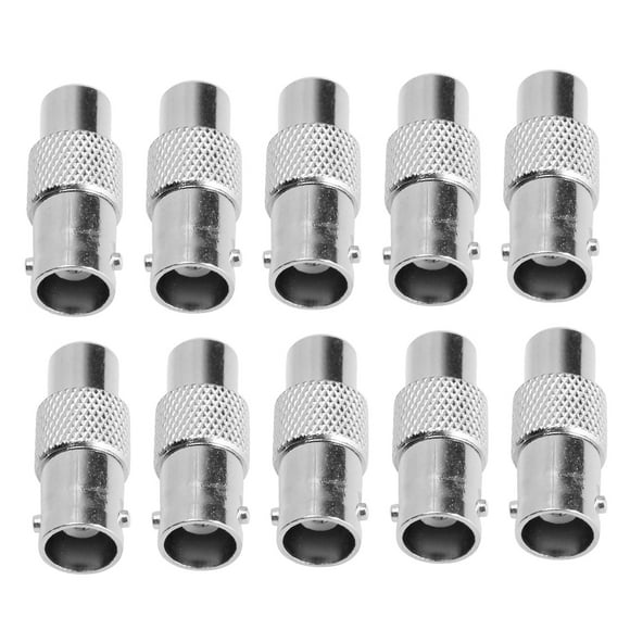 RCA Femaleto BNC Female,10pcs for RCA Female Way BNC Connector BNC Adapter Effortless Installation