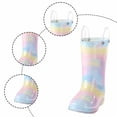 thumbnail image 6 of SUYIDA Gradient Rain Boots for Girls Mid Calf Waterproof Easy On Boots Non Slip Sole All Seasons Outdoor Play Boots, 6 of 6