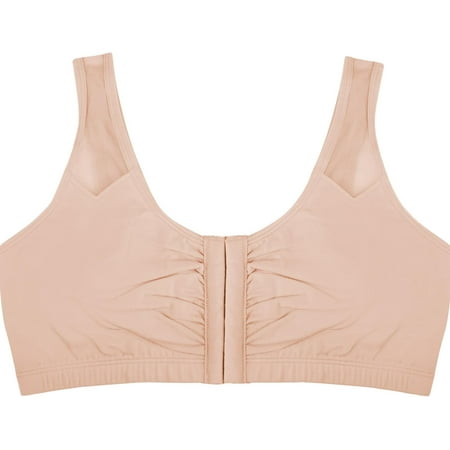 Fruit of the Loom Womens Comfort Front Close Sport Bra with Mesh Straps, Style FT715