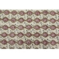 thumbnail image 5 of Casavani Handblock Printed Cotton Kilim Rug 2x20 Runner Rug Red Beige Cotton Dhurrie Floral Rug Hallway Stair Runner, 5 of 6