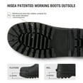 HISEA Men's Work Boots Neoprene Rubber Rain Boots Muck Mud Boots Insulated Outsole