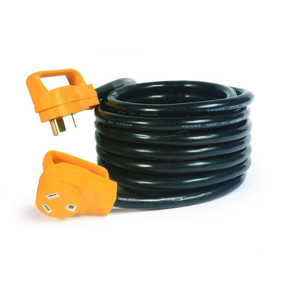 Camco 55191 25' 30Amp Male and 30Amp Female PowerGrip Extension Cord