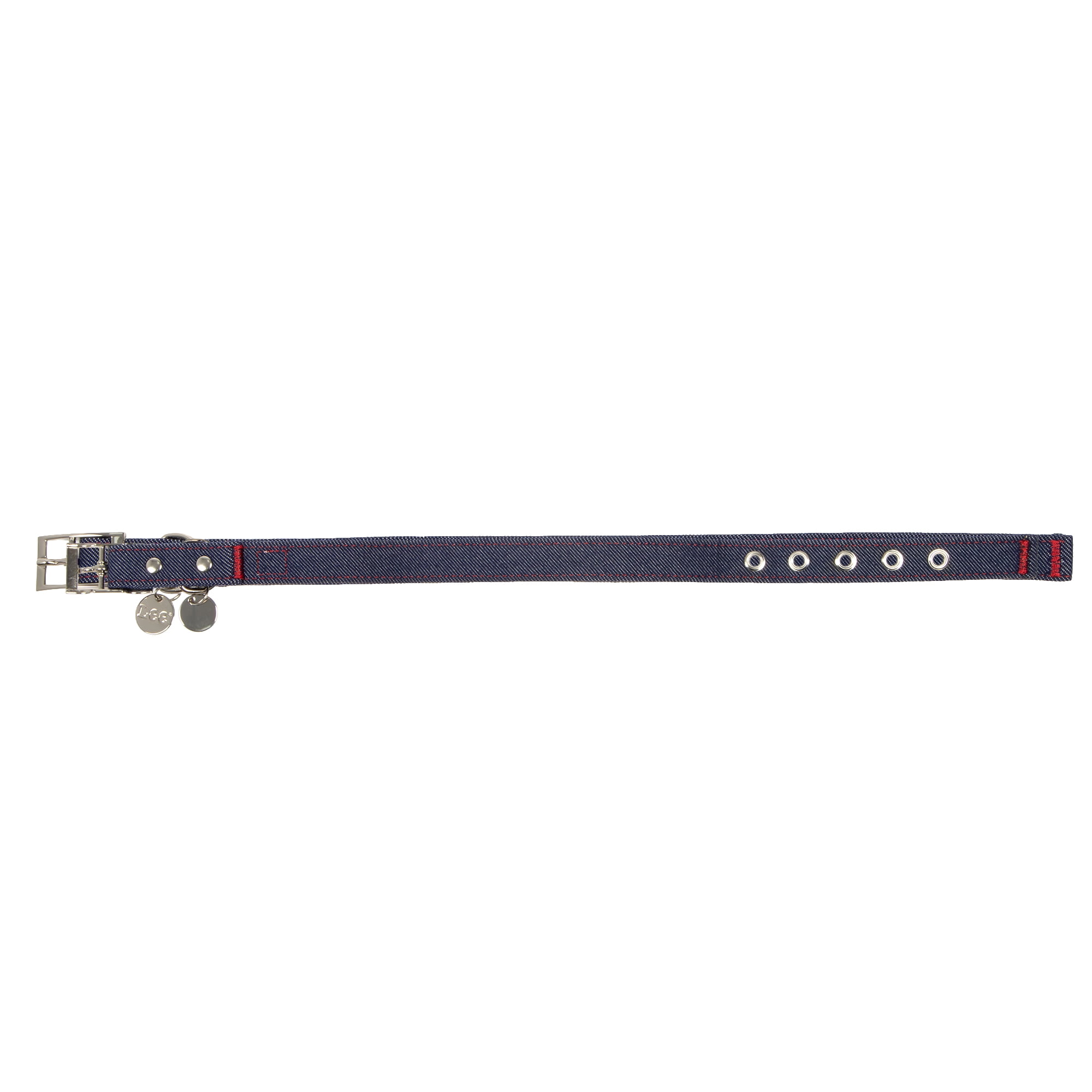 Kacey Lee® Denim Fashion Dog Collar, Blue, Medium