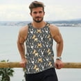 thumbnail image 6 of Yiaed Bulldog And BONES Print Mens Compression Shirt Slimming Body Shaper Vest Workout Tank Tops Abs Abdomen Undershirts-4X-Large, 6 of 7