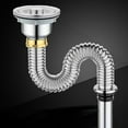 Stainless Steel Drain Sink Sink Drain Pipe Copper Cap Drain Pipe