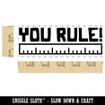 thumbnail image 2 of You Rule Ruler Teacher Student School Self-Inking Rubber Stamp Ink Stamper - Yellow Ink - Large 2-3/4 Inch, 2 of 7