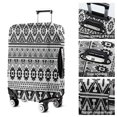 thumbnail image 5 of Black Geometric Triangle Gear Pattern Luggage Cover Fashion Suitcase Cover Baggage Covers Fit 25-28 Inch Luggage (Go Travel), 5 of 5