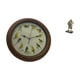 thumbnail image 4 of Reloj de pared decorativo con despertador de pájaro cantor, estatua de caballero, figura coleccionable, resistente, de resina de vidrio PP, ideal para, 4 of 7